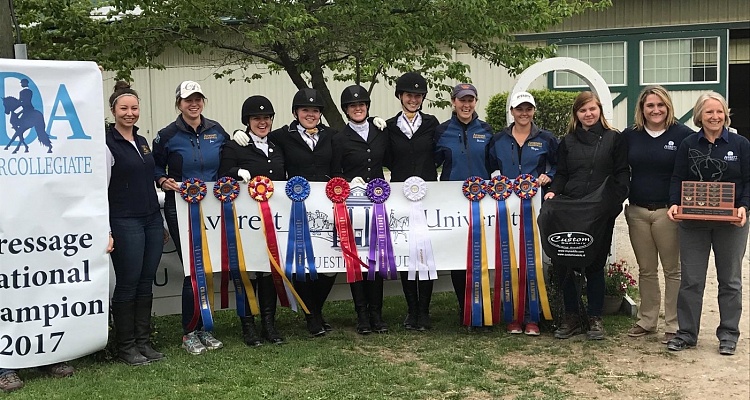 Four Lucky Intercollegiate Dressage Association Team Members   Win Custom Saddlery Saddles